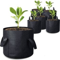 Текстильный горшок для растений 10 литров с боковыми ручками