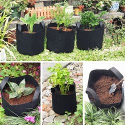 Текстильный горшок для растений 30 литров с ручками-сумкой