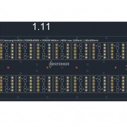1.11 Quantum board 180 х 390 Samsung lm301b 2700K+ Samsung lm301b 4000K + Osram SSL 660nm