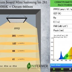 3.11 Quantum board Mini Samsung lm281b+pro 3000K + Osram GH CSSRM3.24 OSLON&reg; Square Hyper Red 660nm